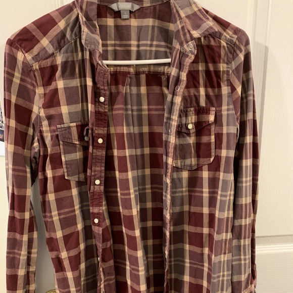 Maroon flannel - Picture 1 of 2